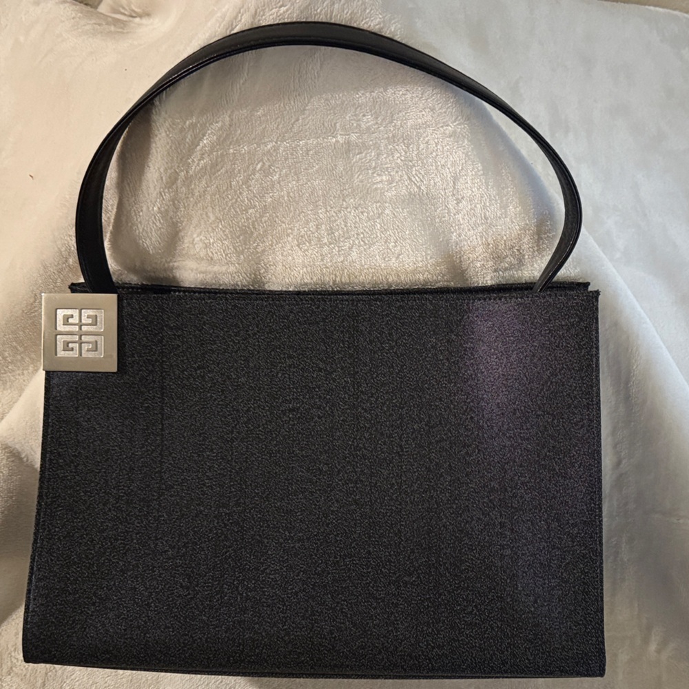 Givenchy Black Shoulder Bag with Silver Detail